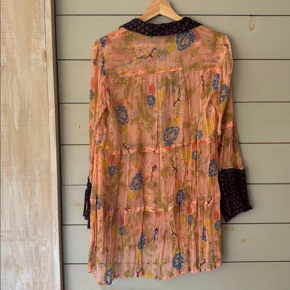 Free People Floral Boho Button-Down Tunic - Picture 6 of 6